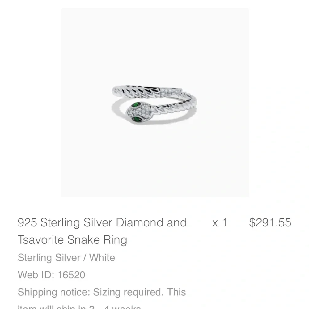 Effy snake ring - Picture 3 of 3